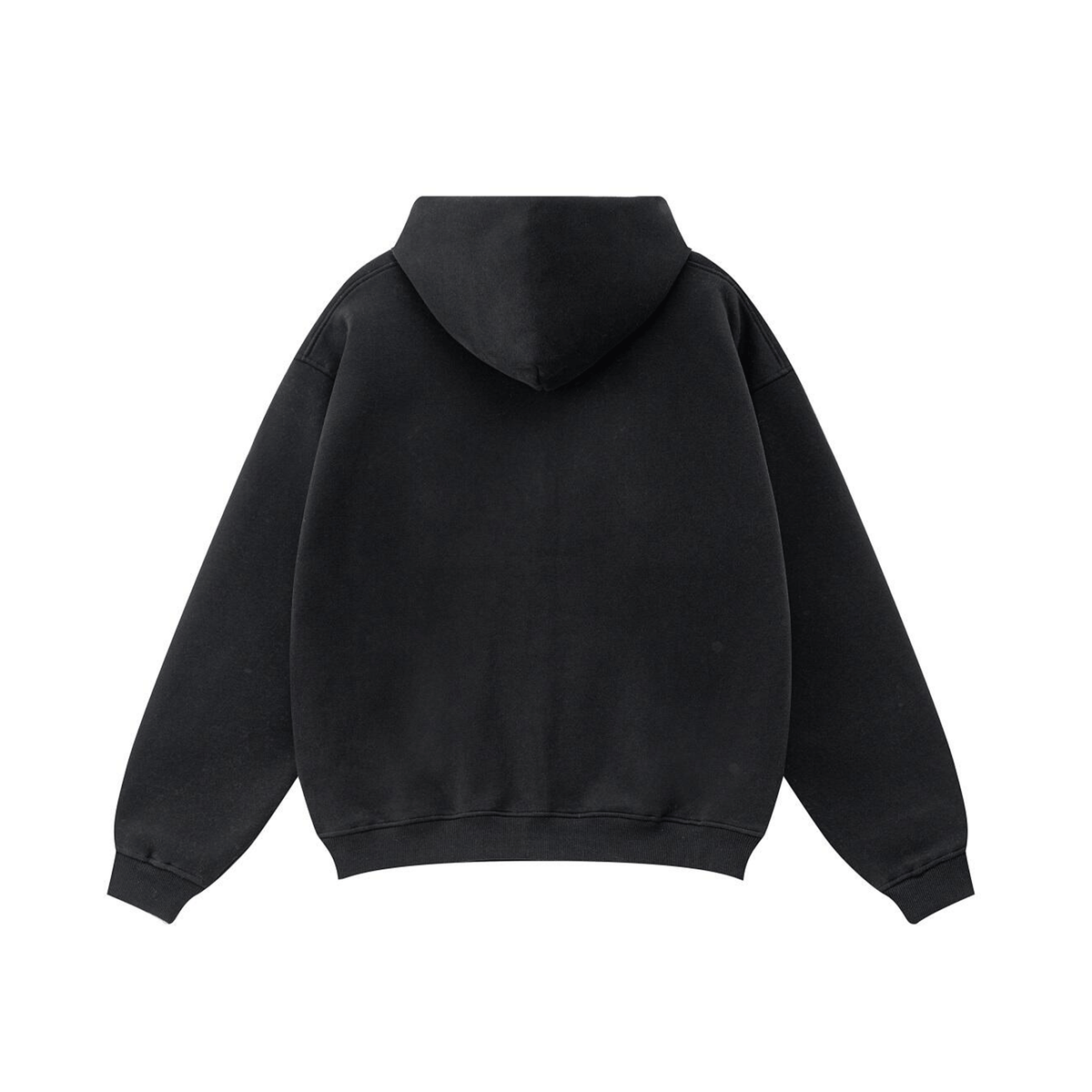 Compliments Sinner & Saint Black Wash Zip-Up Hoodie