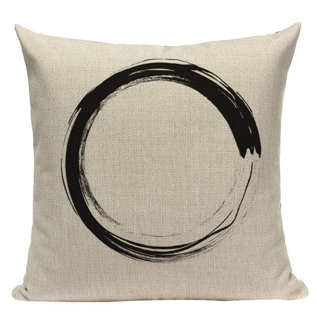 Yellow Pillow Covers Nordic Geometric Cushion Pillow Covers White Pillowcase Geometric Cushion Case Decoration Home Room Pillow Case