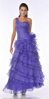 CLEARANCE - Cinderella Divine 1997 One Shoulder Strap Layered Dress (Size 12)