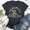 Yosemite National Park Scenic Peaks And Valley Landscape For Outdoor Adventure Graphic Tee