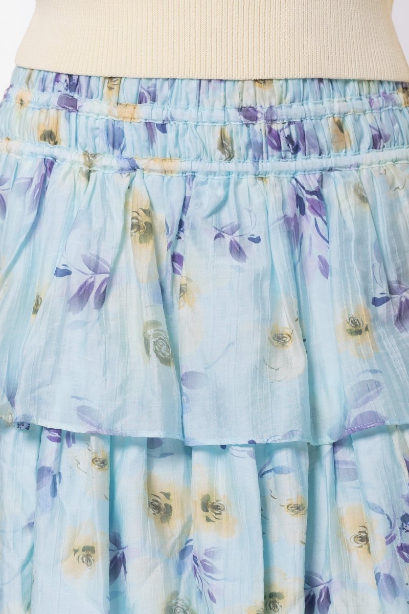 Zena Skirt 20" (Mint/Purple)