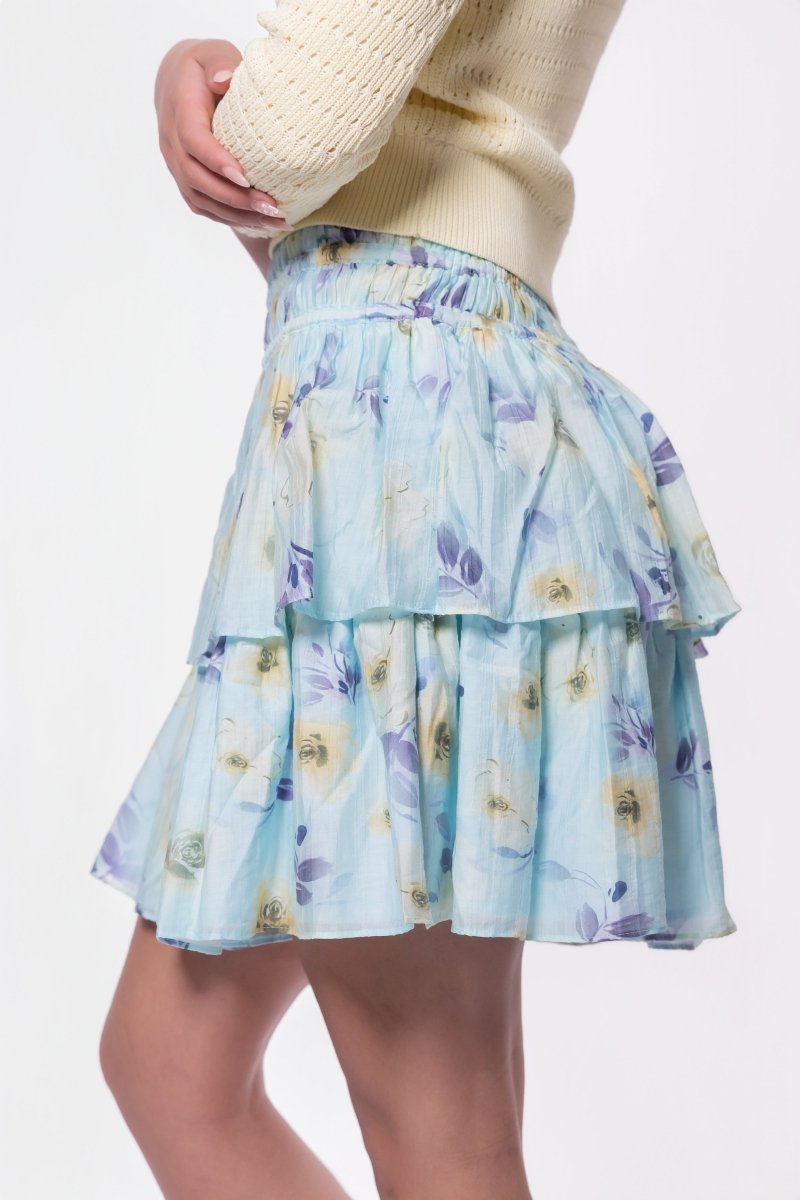 Zena Skirt 20" (Mint/Purple)